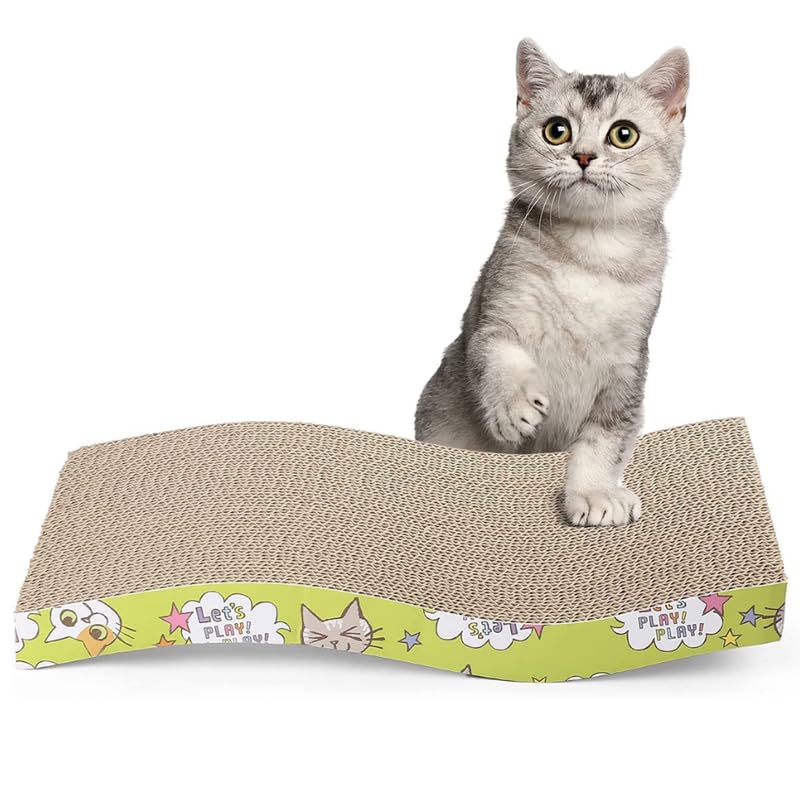Dog Trust Cat Scratcher Cardboard Cat Scratch Pad with Premium Scratch Textures Design Durable Cat Scratching Pad Reversible Pack of 1 (B0D9SD5479) Amazon Price History, Amazon Price Tracker