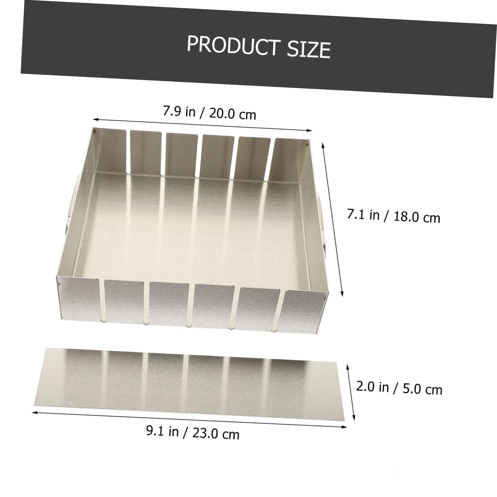 Mikinona Moule à Nougat Surface Antiadhésive Facile à Démouler en Acier Inoxydable pour Confiserie et Usage Professionnel en Boutique de Bonbons