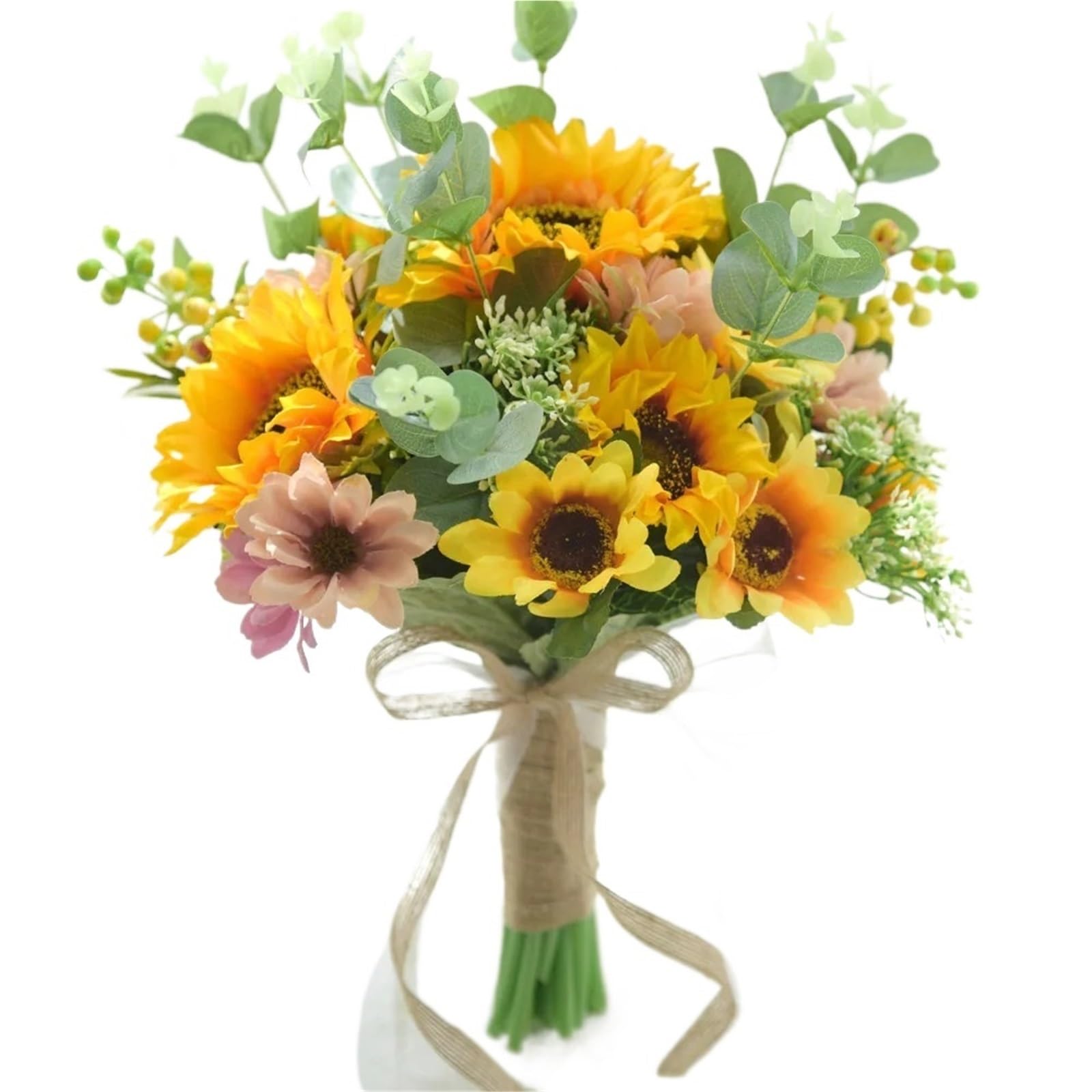 DSFIHJO Sunflower Wedding Bouquet Wedding Bouquet Supplies Sun Flower Sunflower Holding Flowers Artificial Rose Bridal Deco