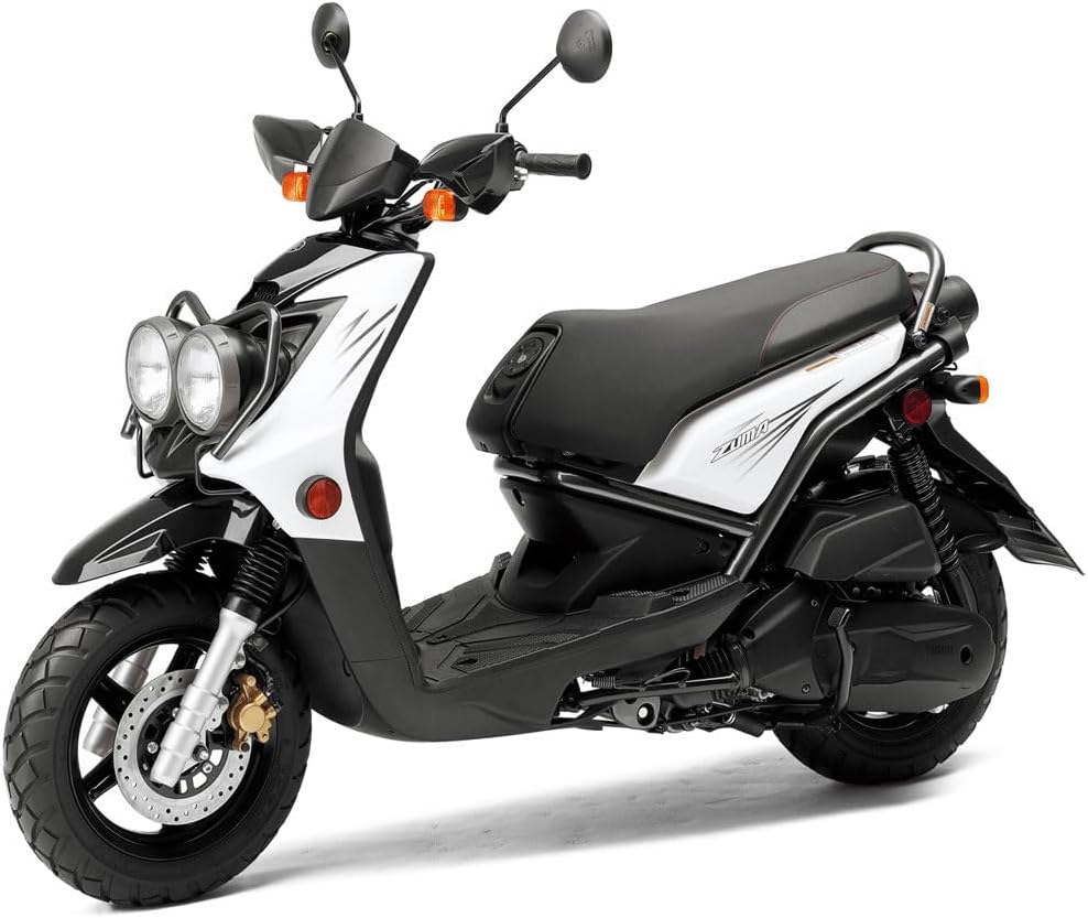 Minho Motorcycle Gas Fuel Tank Come with Gas Cap in Carbon Steel Material Comaptible with Yamaha Zuma BWS 125 2010-2013 ,Black Color