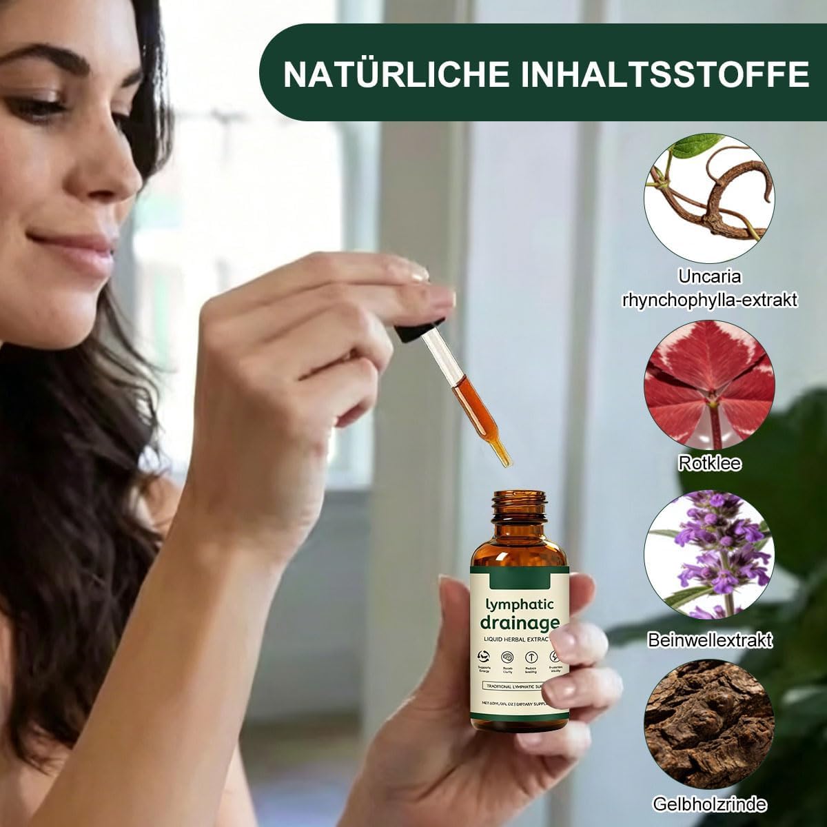 Linfia Drenaggio Linfatico,Drenaggio Linfatico,Linfia Drenaggio Linfatico Gocce,Formula Erboristica Naturale,per Donne E Uomini Gocce di Benessere peril Drenante Linfatico (2pc, 60ml)