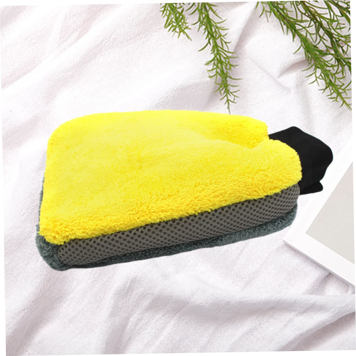 Mikinona 2 Piezas Guante de Lavado de Autos de Microfibra Toallas de Microfibra para el Coche Toallas de Microfibra para Autos Car Wash Impermeable Rain Coat Guantes de Lavado automático