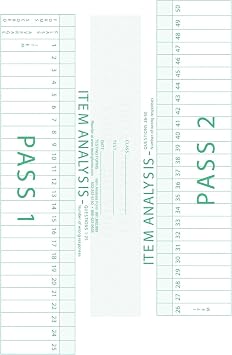 TEST-ITEM100 Item Analysis 9700 Scantron Compatible Testing Forms (500 Pack)