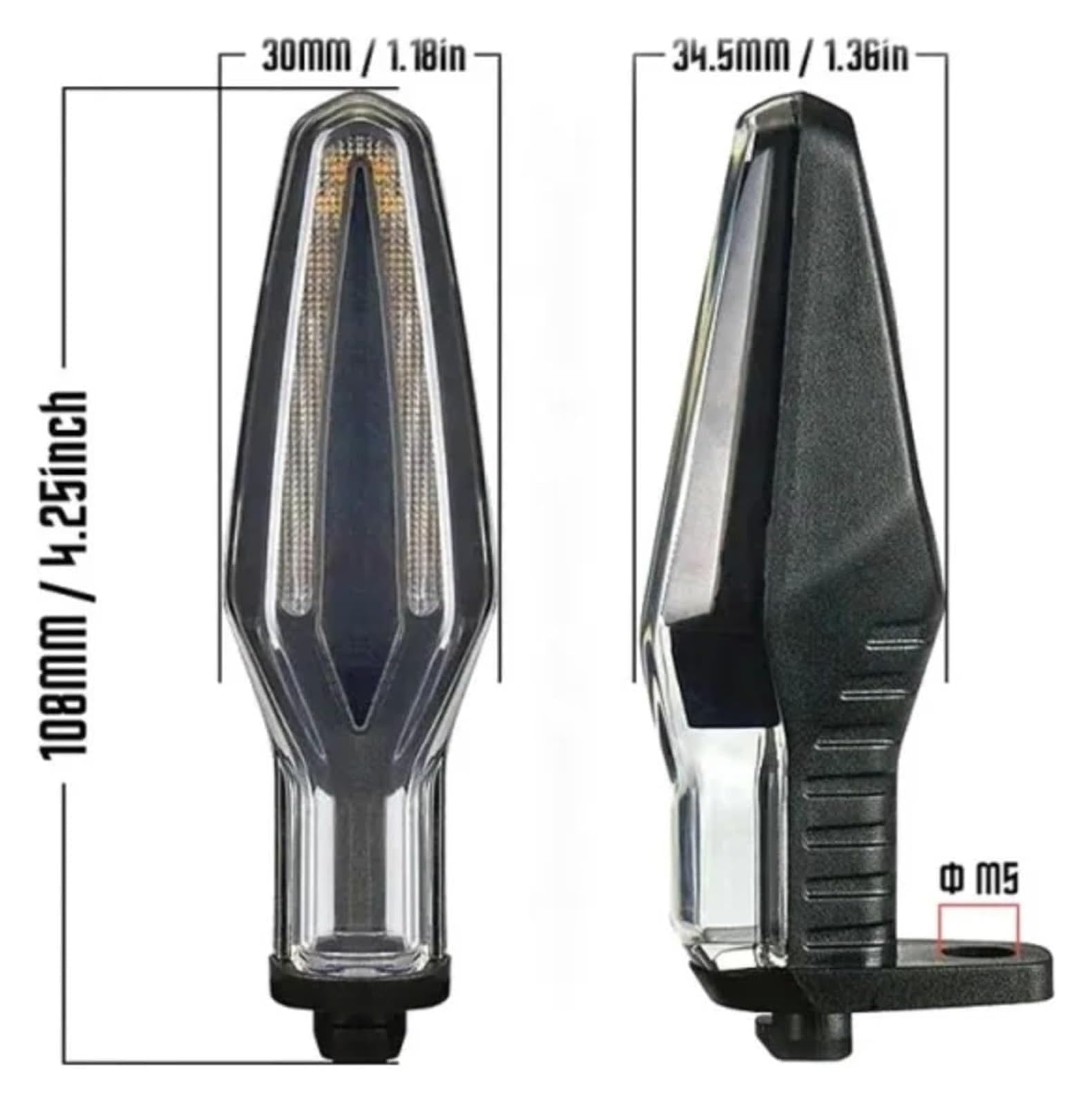 Indicatore di direzione Moto per S1000 R 2014-2023 per F 900 2020-2023 Indicatore di Direzione Anteriore E Posteriore per Motocicletta(4pieces)
