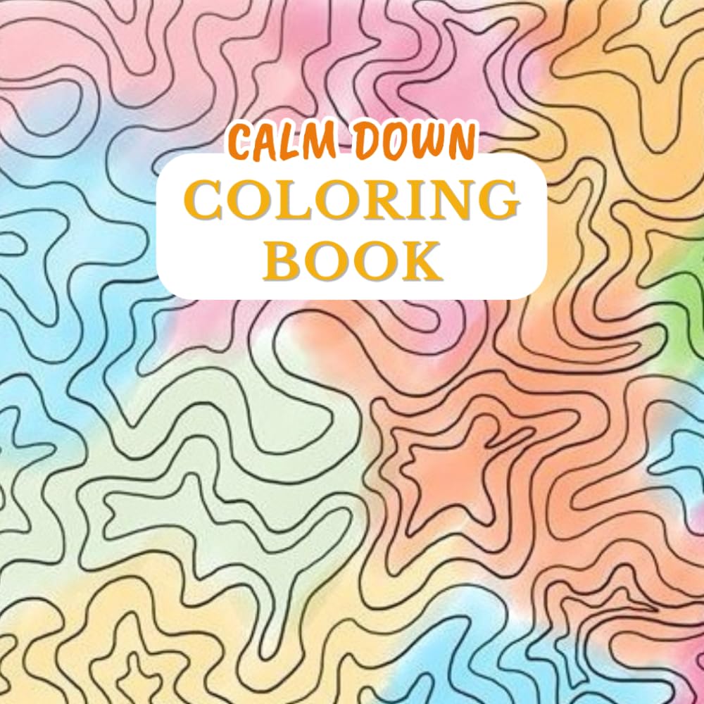 Calm down Coloring book for adults: 50 easy patterns for relaxation and stress relief