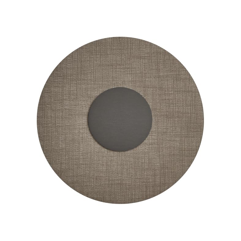 Aplique de diseño SOLARIS en titanio con pantalla gris para salones