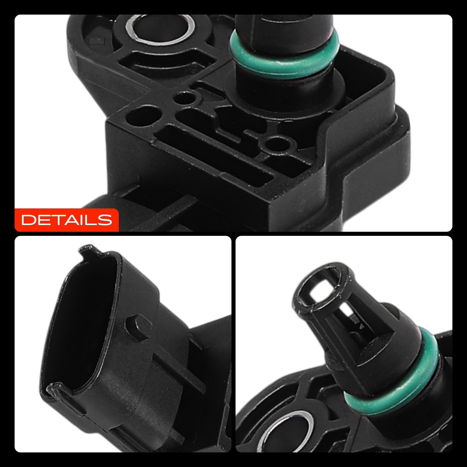 Frankberg Capteur de pression de suralimentation, capteur de pression du | Compatible avec: Pulsar Hatchback C13, Idée 350, Doblo Box/MPV 223, M.e.g.a.n.e IV Hatchback B9A/M/N