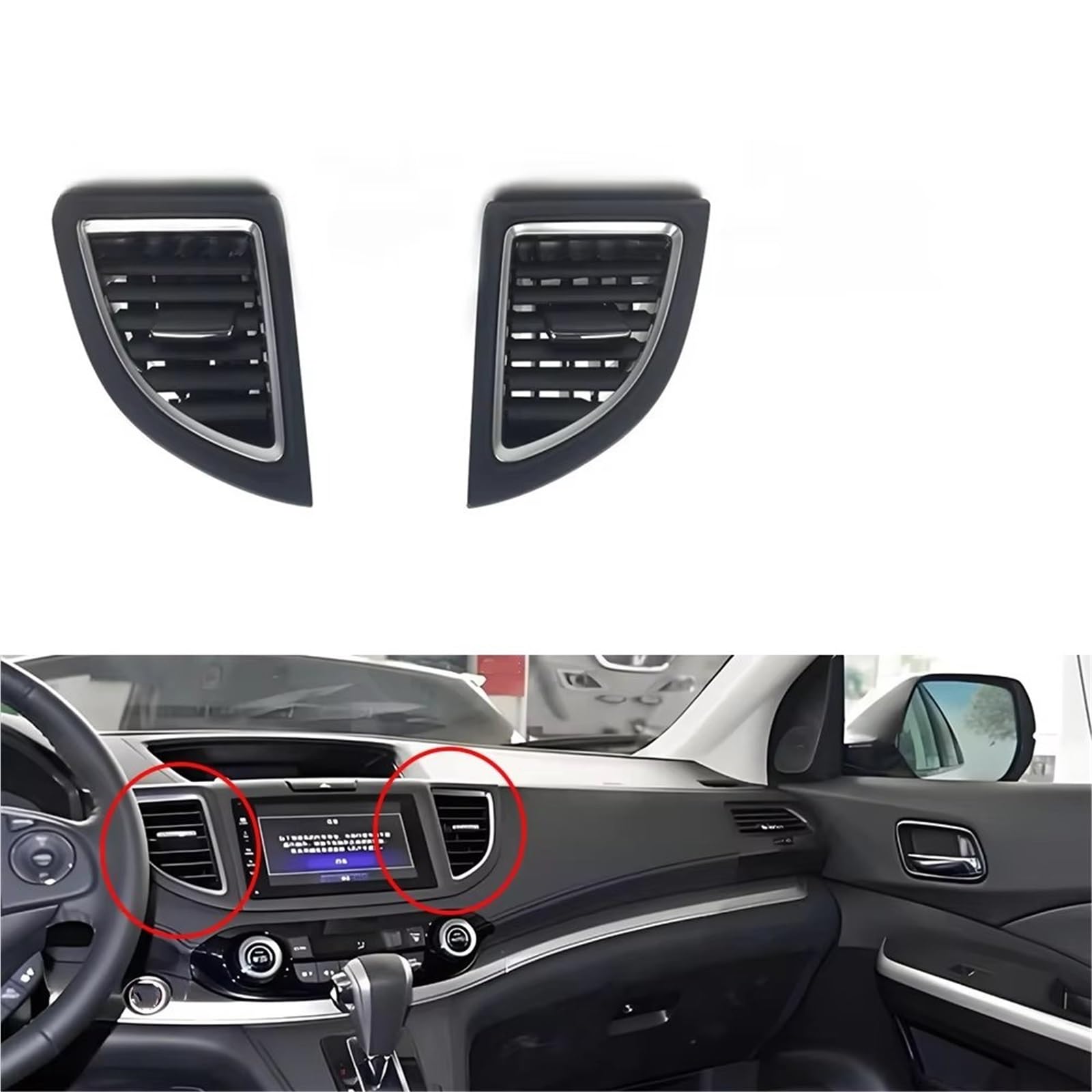 Compatibile Con Per CRV 2015 2016 Auto Anteriore AC Condizionatore D'aria AC Griglia Di Uscita Pannello Console Aria Condizionata Vent Frame