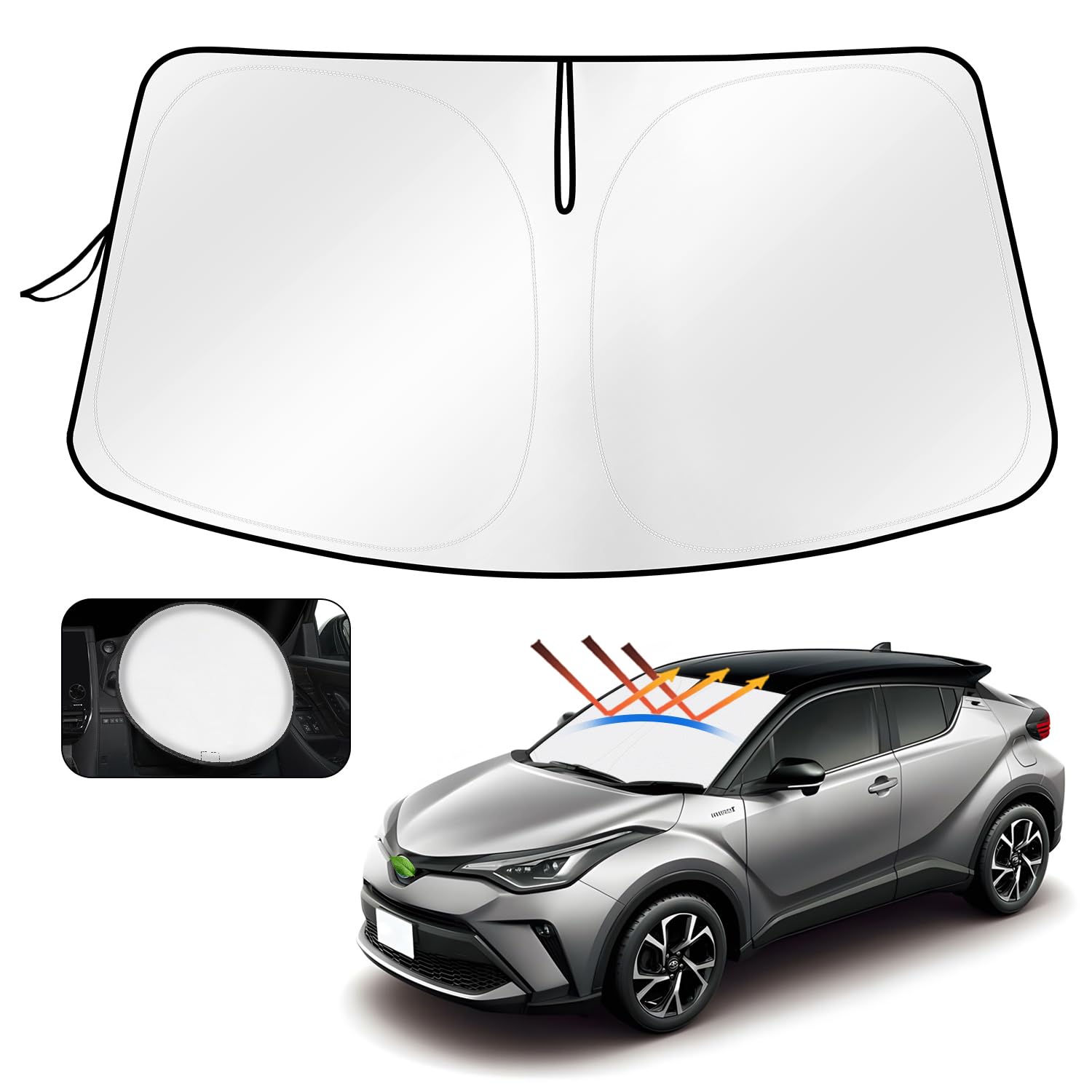 Amazon.co.jp: Cartist トヨタ C-HR フロントサンシェード CHR