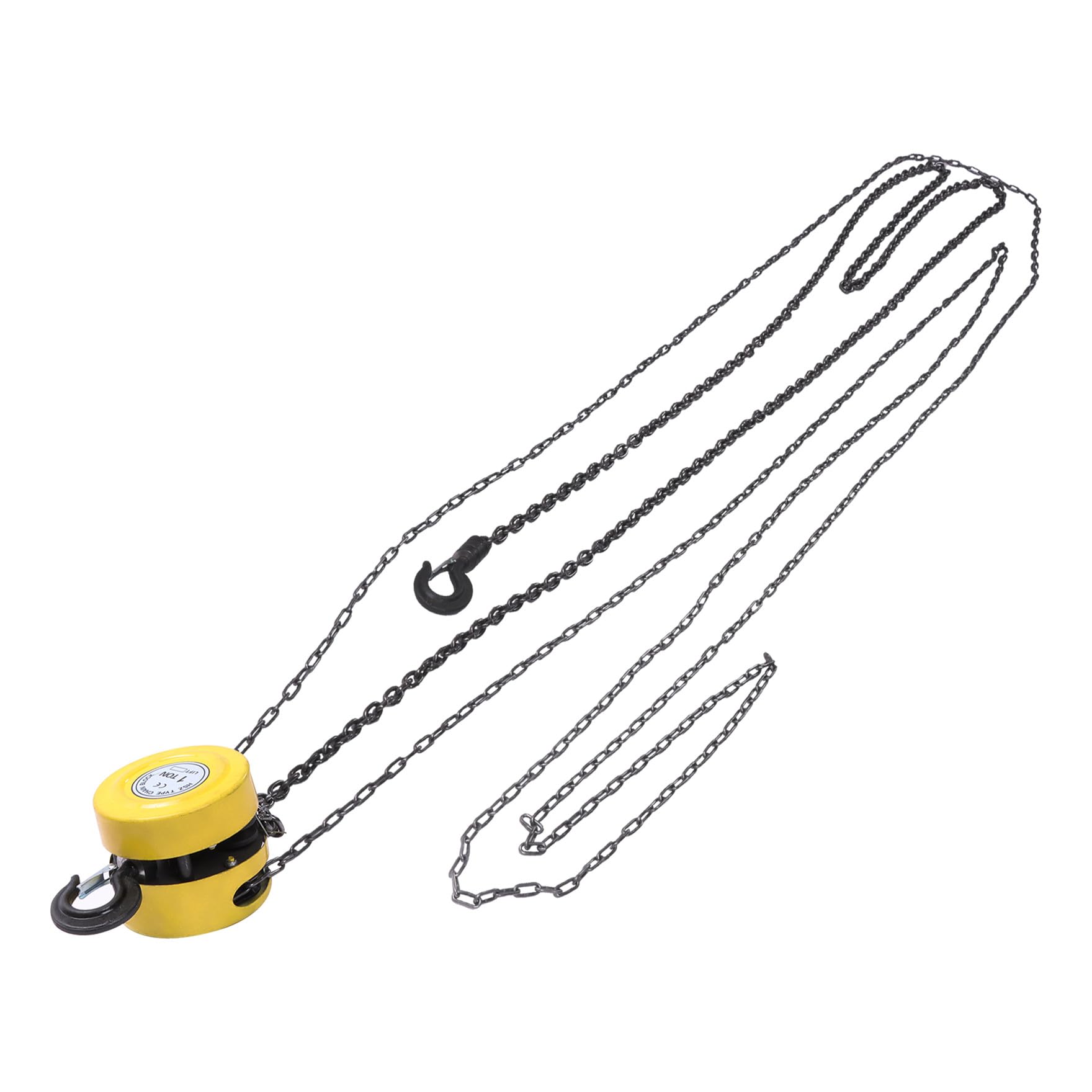 Polipasto manual de cadena de 2200 libras/1 tonelada, polipasto de cadena manual de 20 pies con cadena galvanizada G60, gancho giratorio de 360° y freno de doble pata para levantar bien en transporte