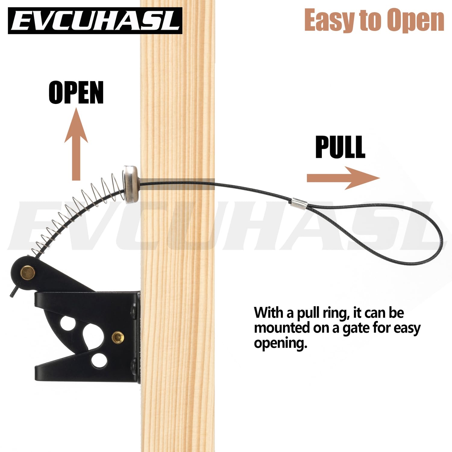 Snapklik.com : 1 Piece Gate Latch Cable Pull, Stainless Steel Spring ...