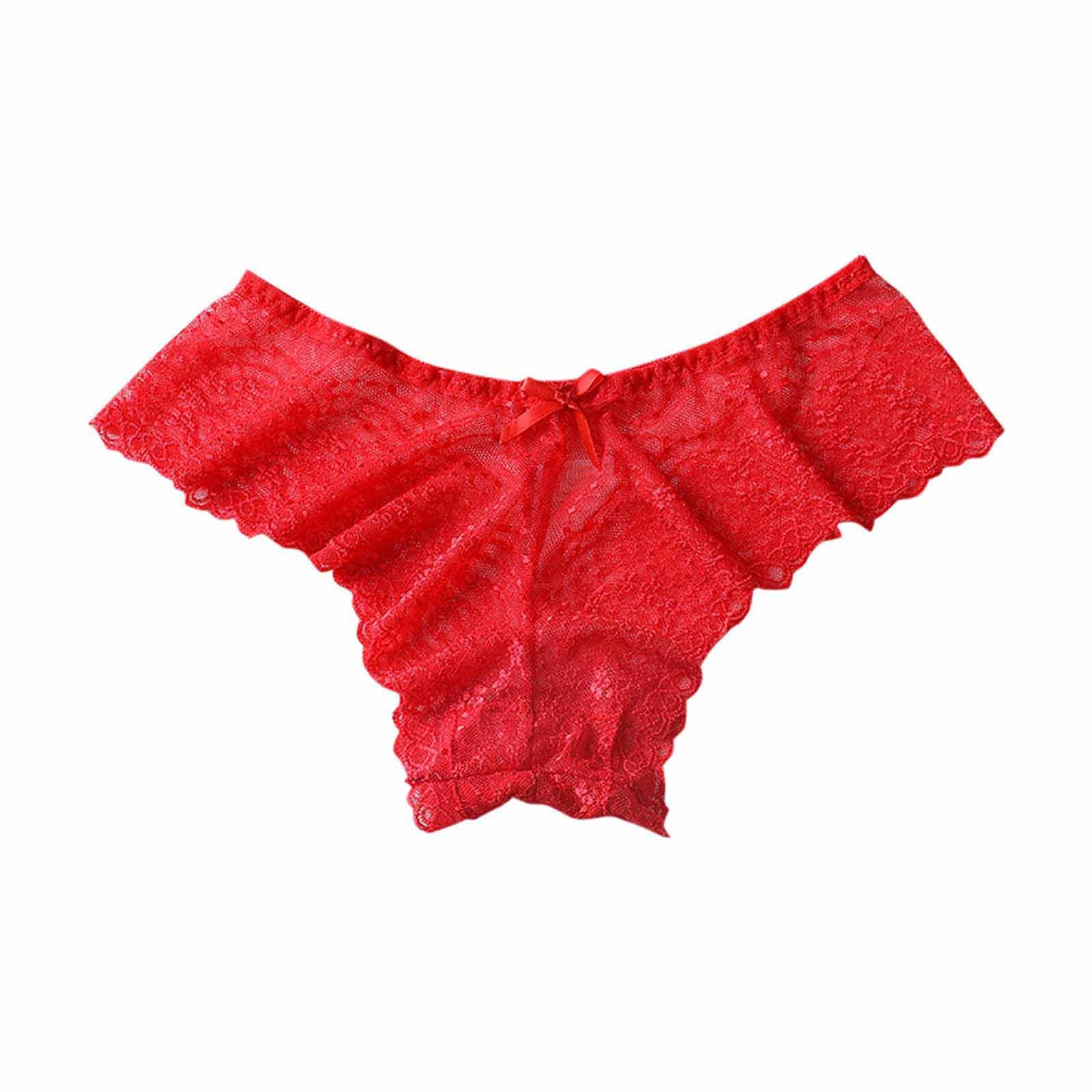 Generic Womens Floral Lace Seamless Thongs Sexy Underwear Cheeky Bikini Panties Underpant Breathable Briefs Hipster Panties