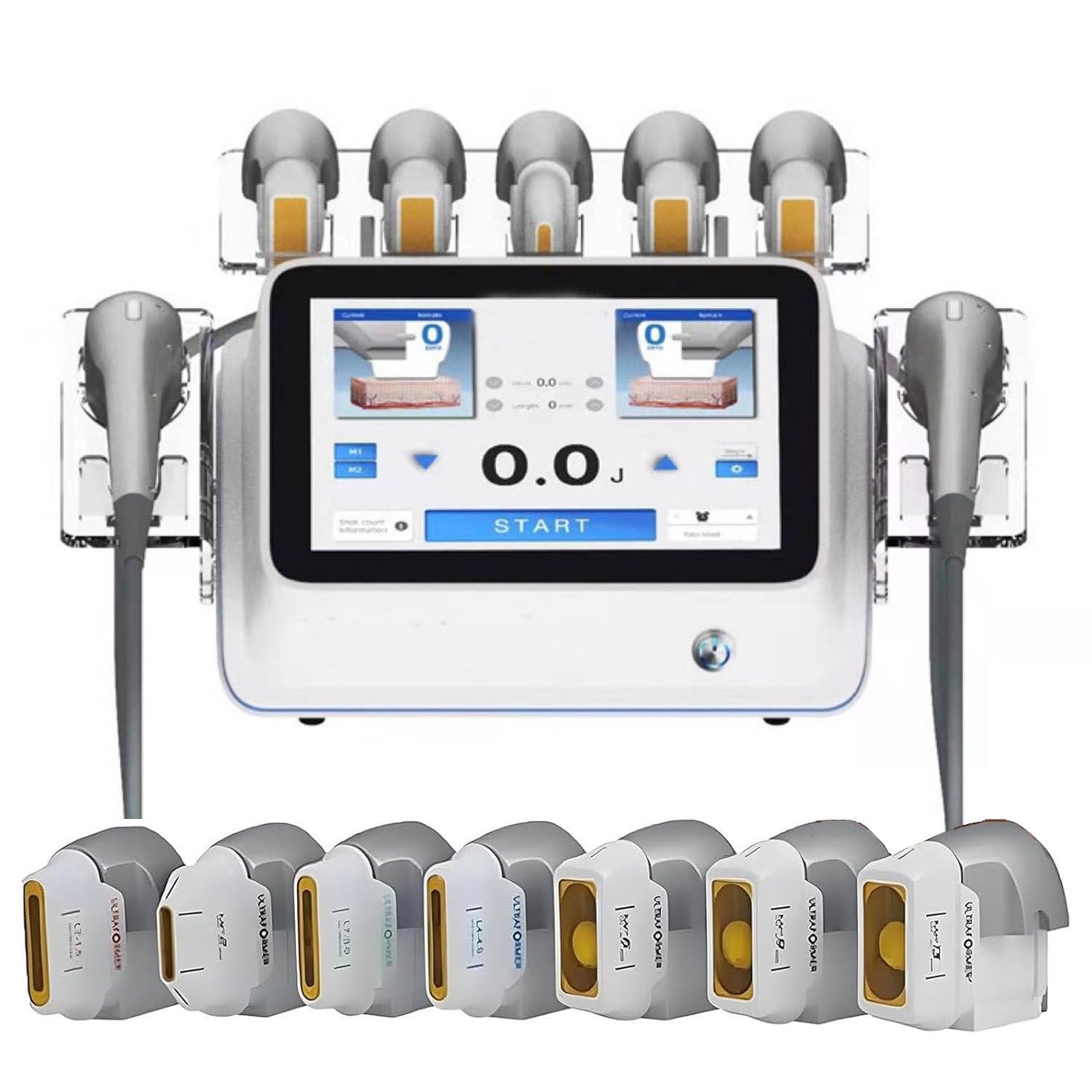BEESOM 7D Beauty Device,Practical Body Shaping Hifu Apparatus,Professional Skin Tightening Tool,Multiple Treatment Depths,Restore Youthful Skin Texture for Face and Whole Body Care
