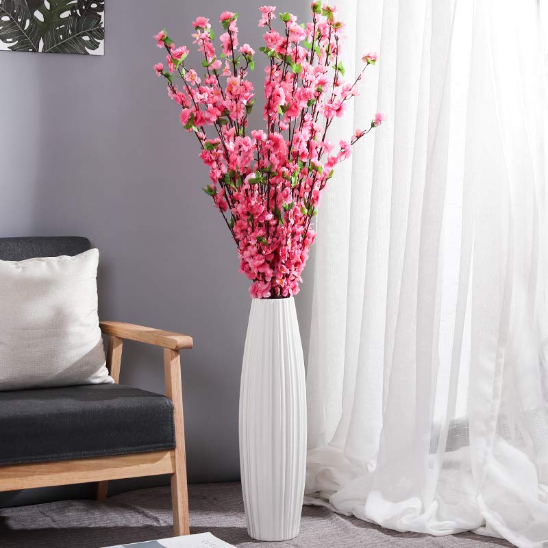 Amazon.co.jp: 大型フロアセラミックトール花瓶28インチ