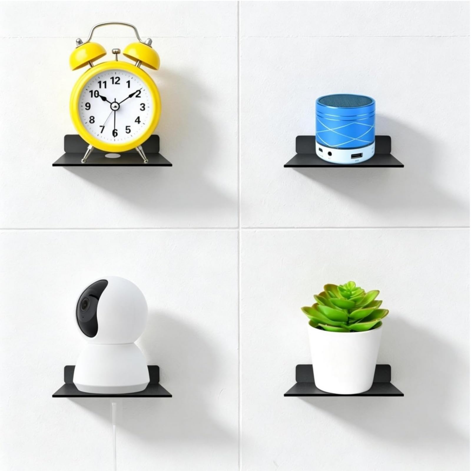 Small Metal Wall Shelves - Floating Shelf for Speakers -4