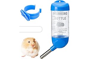 Small Animals Water Bottle for Cage - Suitable for Rabbits, Hamsters, Guinea Pigs