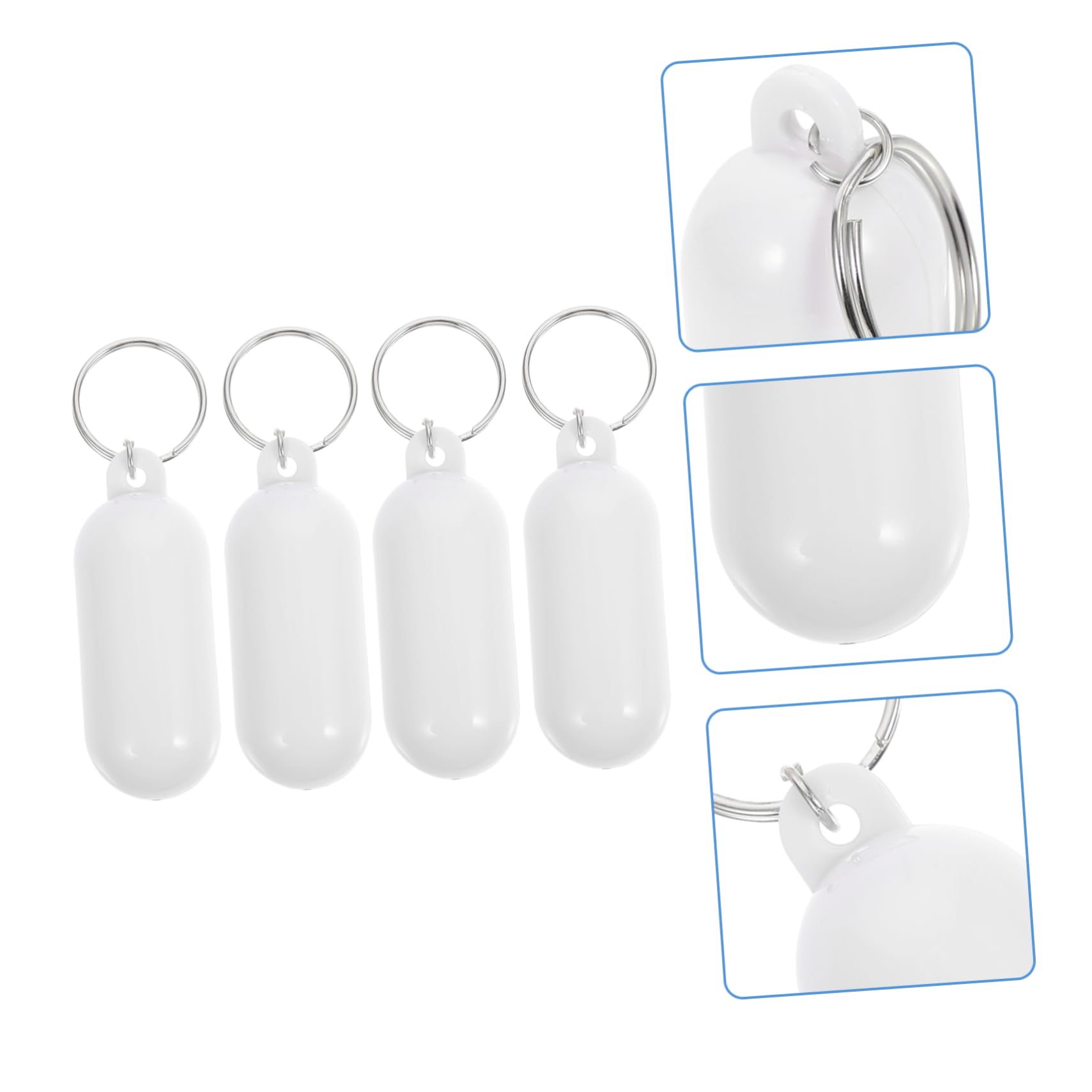SHERCHPRY Portachiavi Galleggiante Portachiavi Galleggianti Portachiavi Barca Galleggiante Keyrings Decori Appesi Allo Zaino Ciondoli Portachiavi Abs Bianca