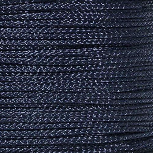 PARACORD PLANET Nano cord: 0.75 mm diameter 300 feet braided cord spool, Navy Blue