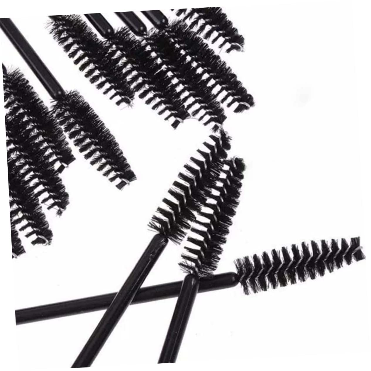 Didiseaon Portable Makeup Tool Kit 12pcs Eyelash Mascara Brush Nylon Spoolie Brush for Separation