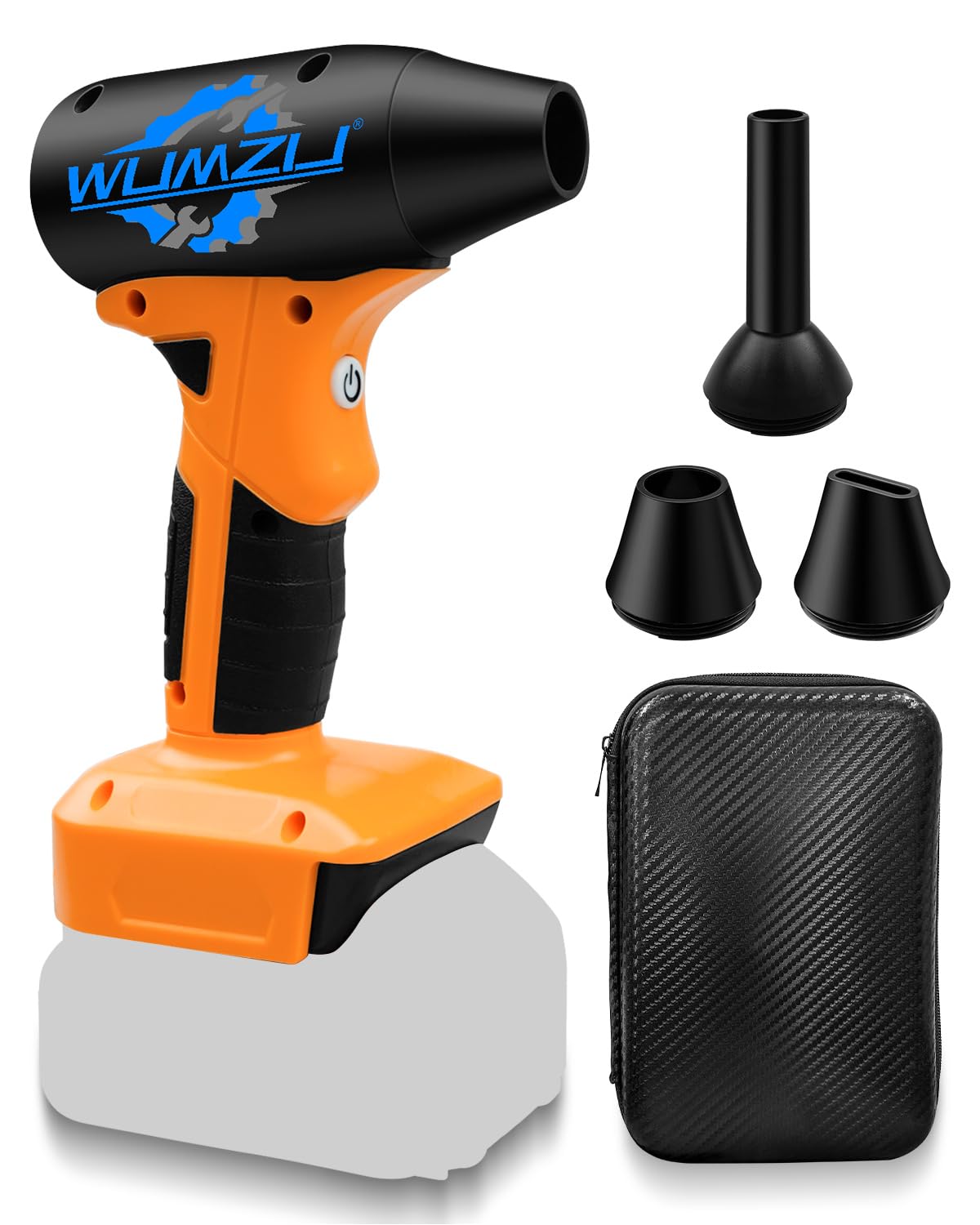 Portable High-Speed Compressed Air Duster with 130000 RPM Turbo Fan Compatible with DeWalt 20V Battery for Computer Keyboards PC and Car Cleaning (