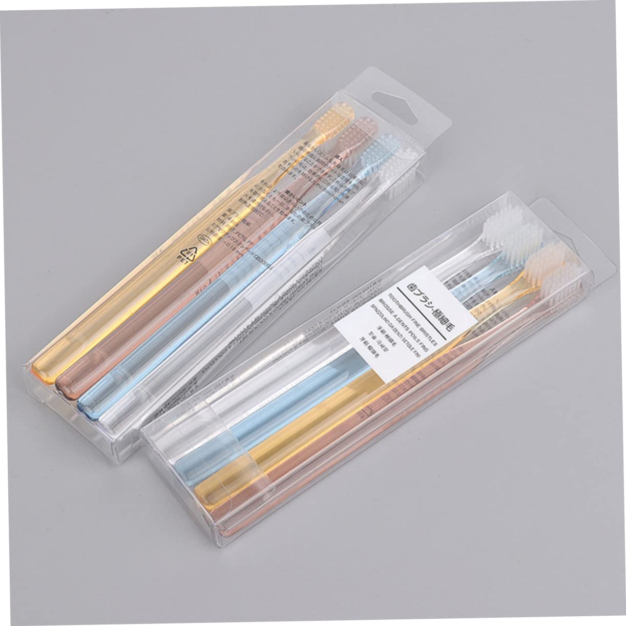 FRCOLOR pezzi spazzolino da denti per adulti, igiene orale, morbido spazzolino da denti per adulti, spazzolino a carbone, con setole morbide, spazzolini da viaggio, setole, spazzolini da denti,