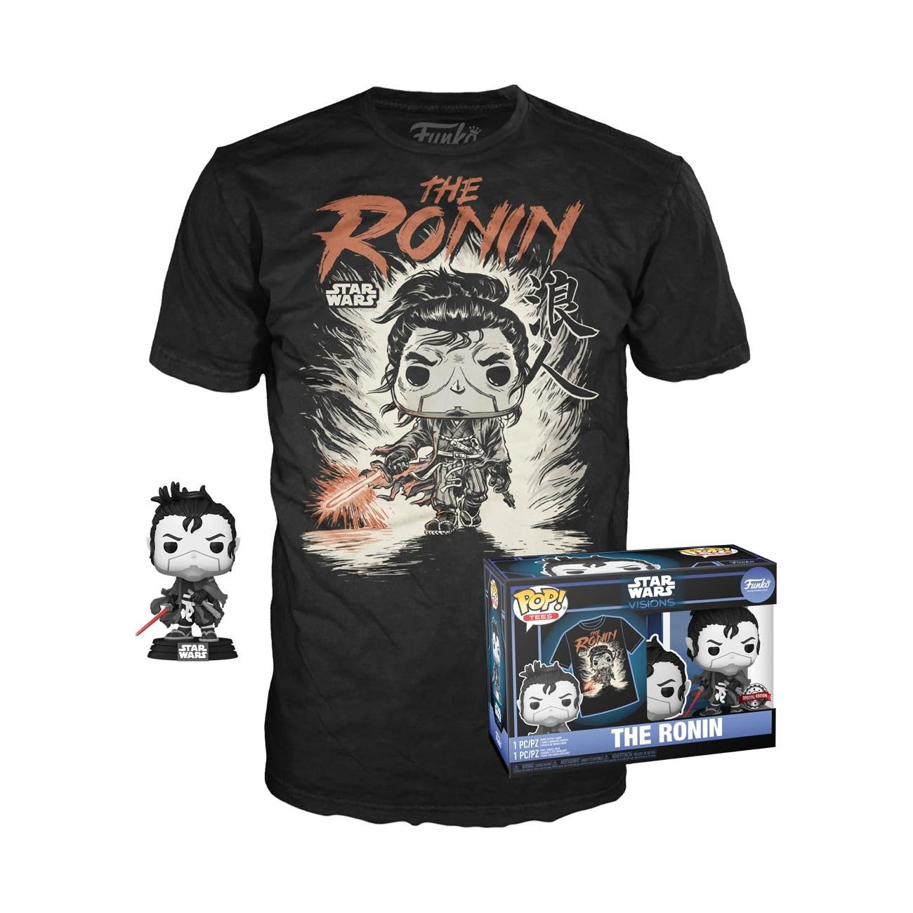 Funko Pop! & Tee: Star Wars - Kyoto - Extra Large - (Xl) - T-Shirt, Maglietta Vestiti A Maniche Corte Con Figura In Vinile Da Collezione - Idea Regalo Giocattoli Per Gli Adulti Uomini E Donne-image