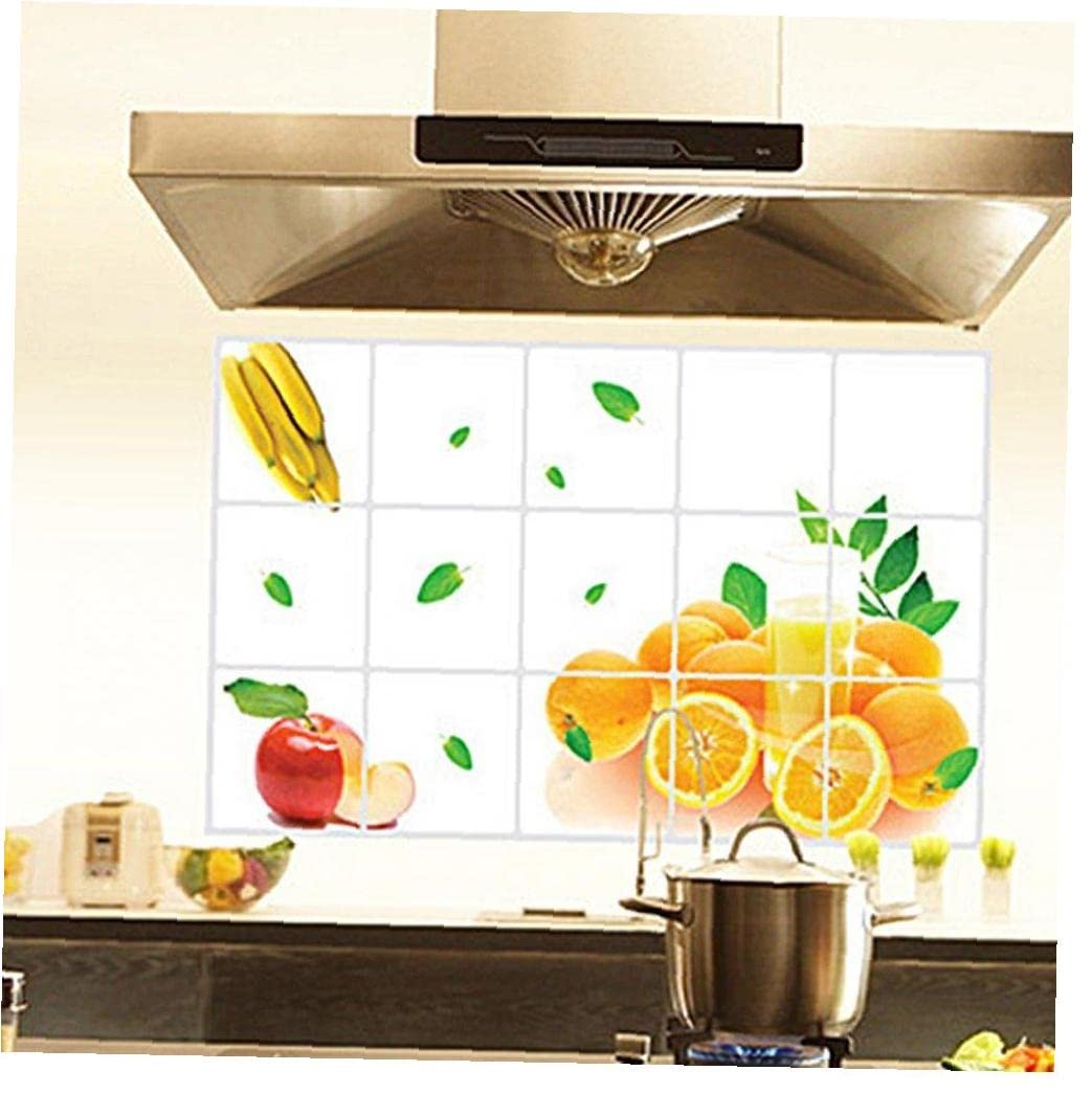 Haowul Style1 Home Decoration Accessories Kitchen Oilproof Waterproof Aluminum Foil Wall Sticker Tiled Kitchen Bathroom Wall Decoration Sticke