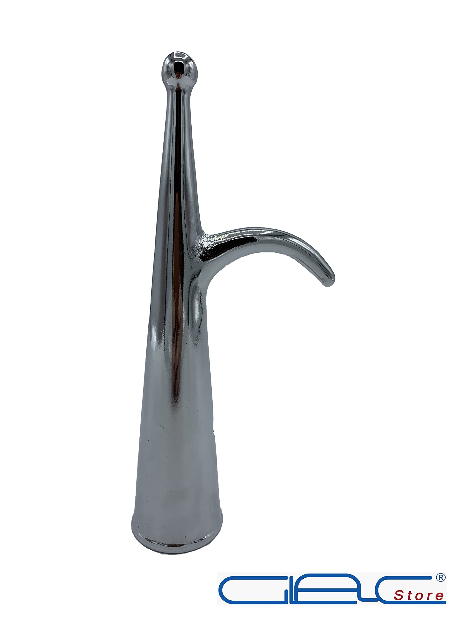 Gancio d’Accosto in Ottone Cromato per Mezzo Marinaio Mezzomarinaio Barche Ormeggio Kayak Yacht Foro Circa 32 mm Lungo 186 mm