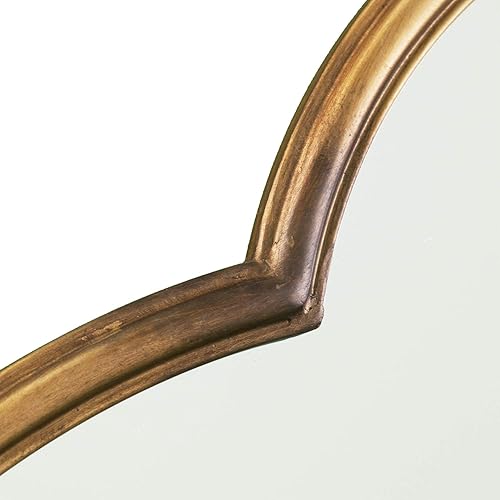 Miniatura 10 de SEI Furniture Holly & Martin Willis - Espejo decorativo de pared, marco geométrico, dorado metálico