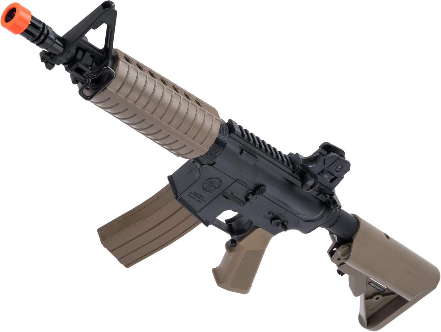 Evike Airsoft - Tokyo Marui Boys HG M933 Shorty Airsoft Lower Power Electric Rifle (Color: Tan)
