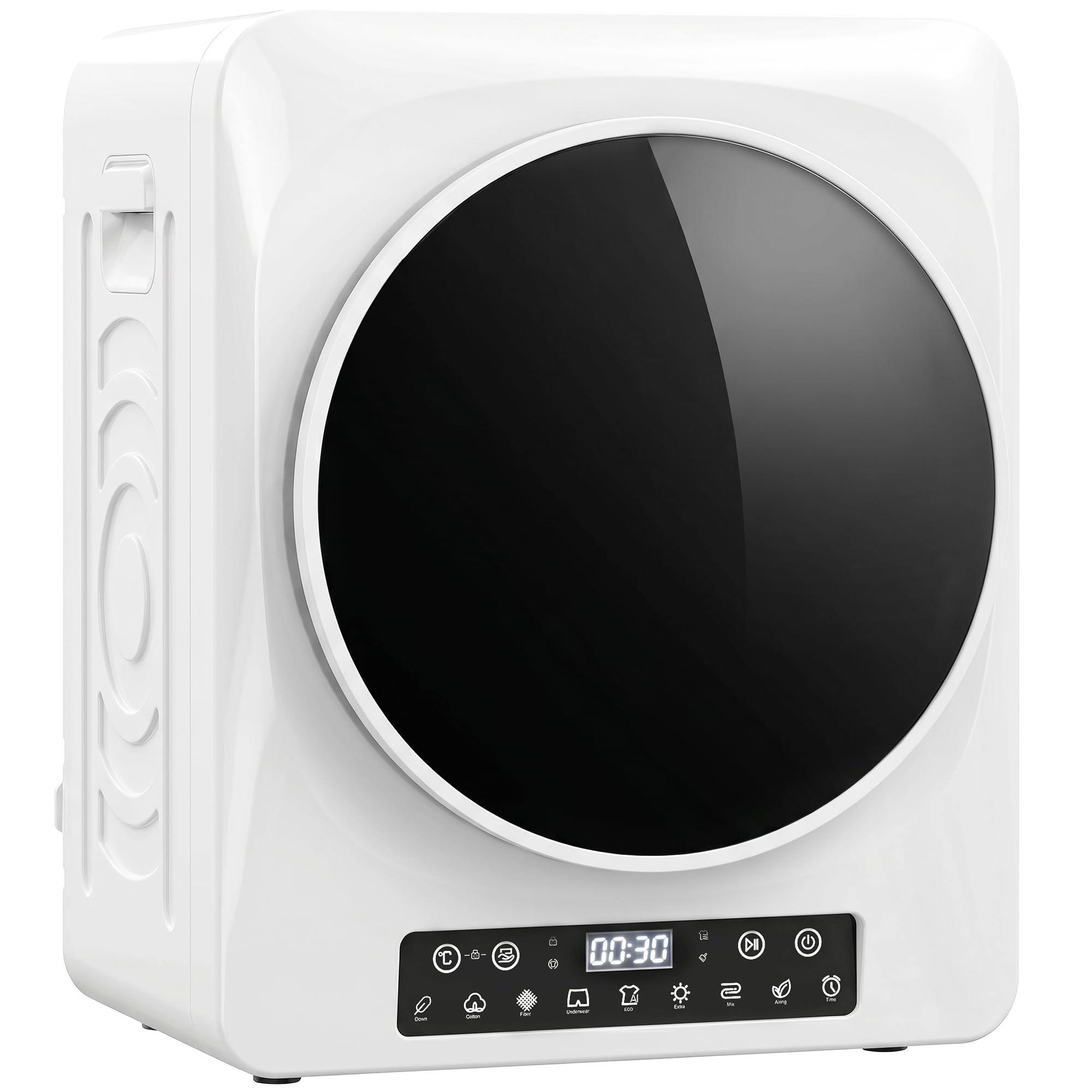 Mini sèche-linge à évacuation d'air 5 kg HOMCOM tactile avec 9 programmes - 8