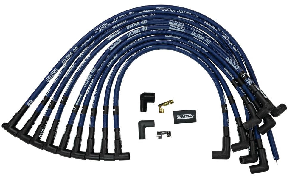 Moroso 73602 Ultra 40 Spark Plug Wire Set SBC 90 HEI