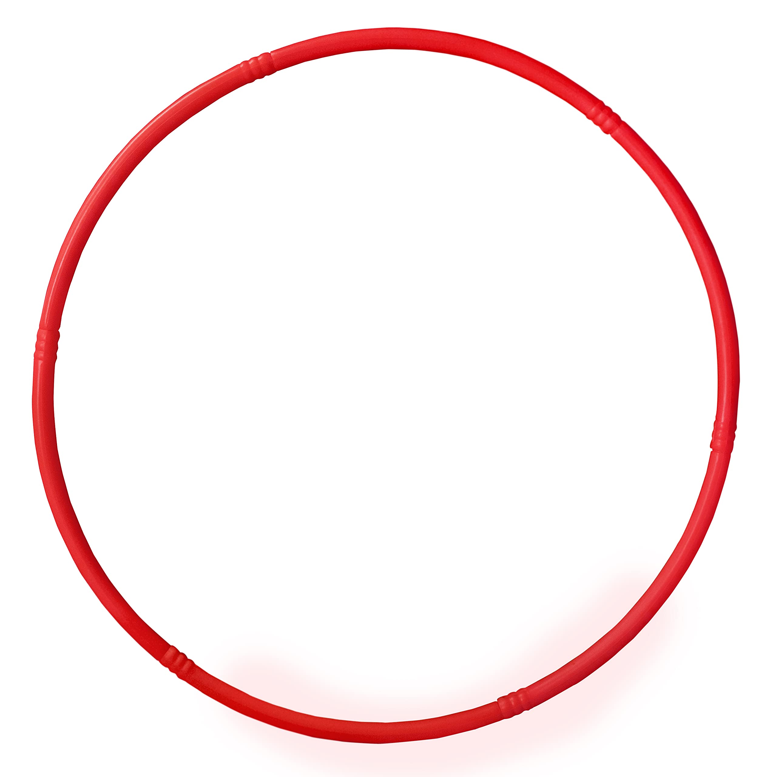 Toy Cloud Hula Hoop for Kids & Adults – Adjustable Size (17-27 Inch), Interlocking Segments, Exercise Fitness Ring – Red Hula Hoop for Weight Loss
