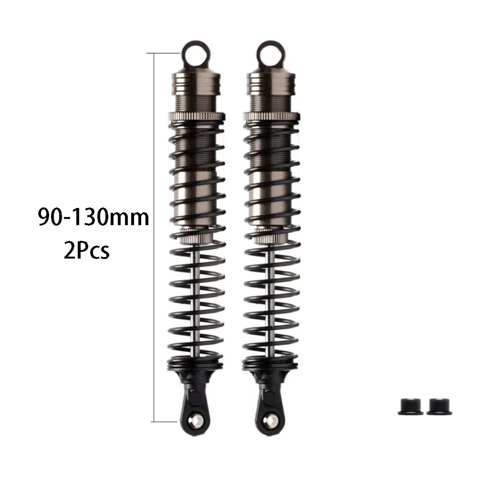 Amortyzator RC dla HSP dla osiowego dla Kyosho Nanda dla Traxxas 1/8 przód tył 80-110 Mm 90-130 Mm Stop aluminium Ciężarówka Samochód RC Amortyzator Oleju (Front Rear-Blue 4 szt.)
