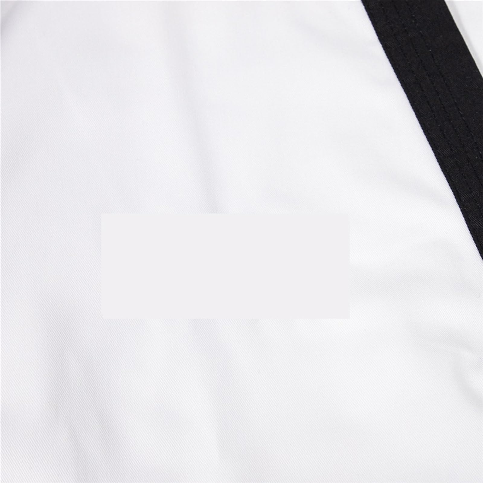 Karate-Anzug Kleidung Weiß Taekwondo Uniformen Karate Judo Dobok Kleidung Kinder Erwachsene Unisex Langarm Gi Uniform(L 160)