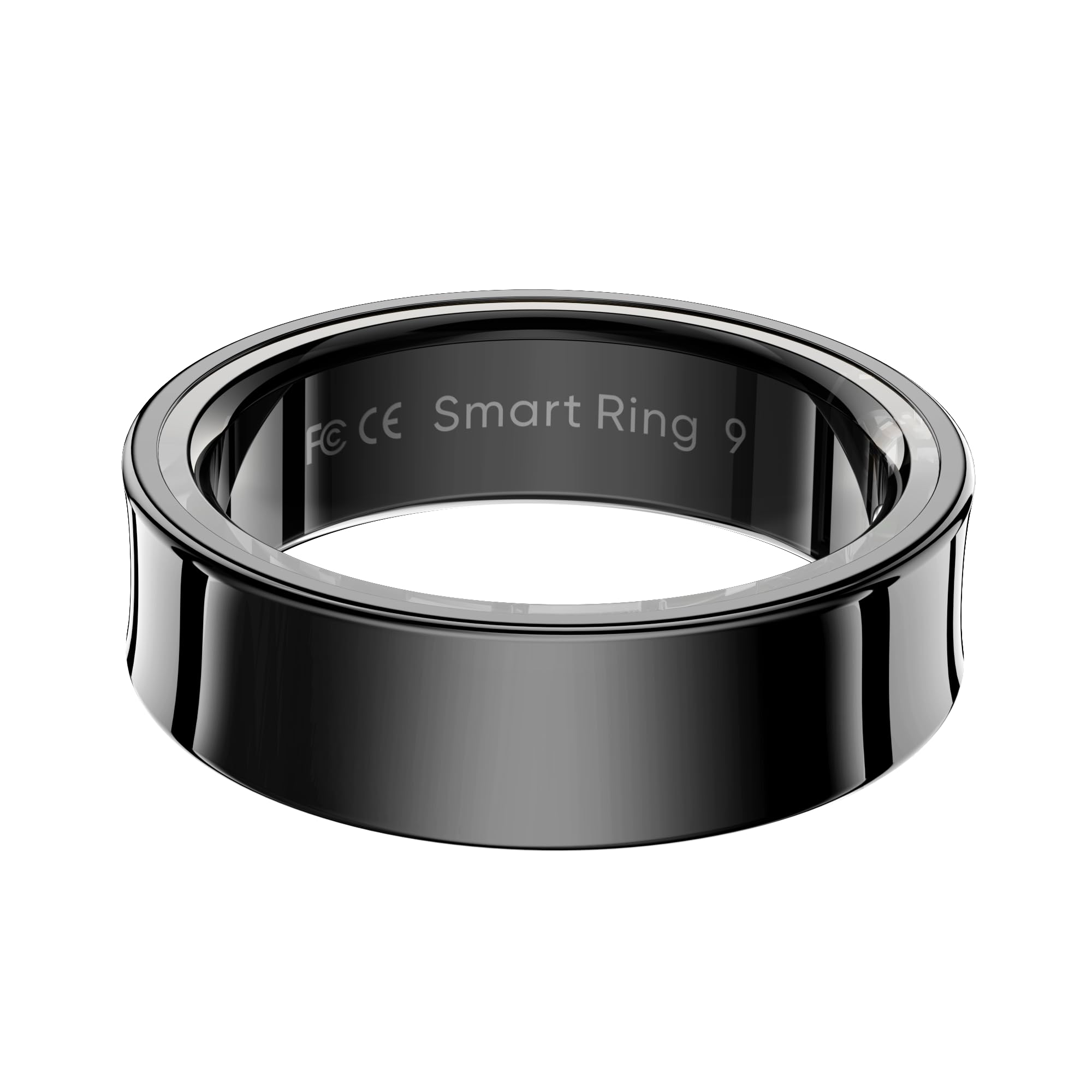 Smart Ring for Men & Women - Fitness, Heart Rate, Blood Oxygen, Stress & Menstrual Tracker - Waterproof, iOS & Android Compatible - Size 8