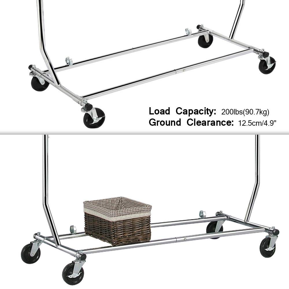 Buy Yaheetech Commercial Clothing Garment Racks on Wheels, Grade Single