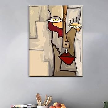 【額縁付き】A2 ポスター ピカソ『Blending in Face』 Amazon.com: Picasso Blending In Face Wall Art Picture Prints