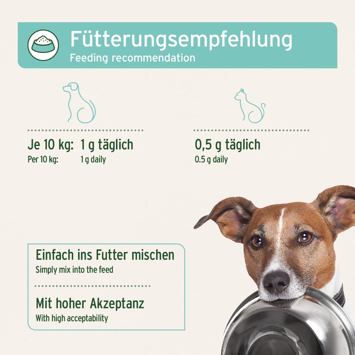 AniForte Denta Clean & Care Zahnpflege Pulver für Hunde & Katzen 300g – effektive & natürliche Zahnreinigung, gegen Mundgeruch, Zahnsteinentferner für Mundhygiene