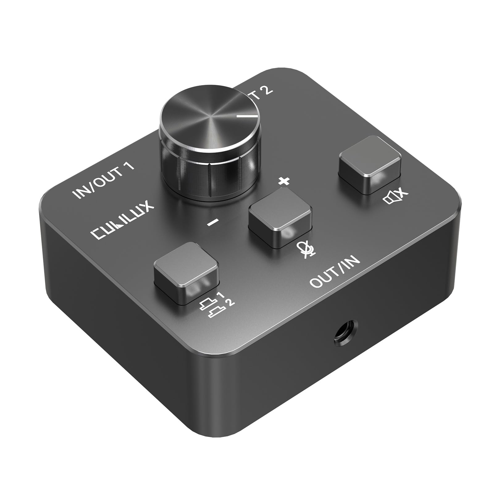 Cubilux AS-J3 3.5mm ヘッドセット切替器（TRRSマイク信号対応）、双方向 2入力1出力・1入力2出力対応 ステレオ A/B オーディオ スイッチャー/セレクター、PC・ノートパソコン用