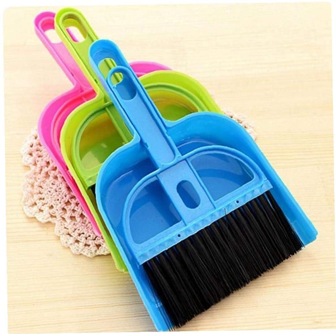 INDIFOX Mini Dustpan Supdi with Brush Broom Set for Multipurpose Cleaning Laptops, Keyboards, Dining Table, Car Seats, Carpets | Plastic Mini Dust Pan- (1x Dustpan and 1x Brush) 3