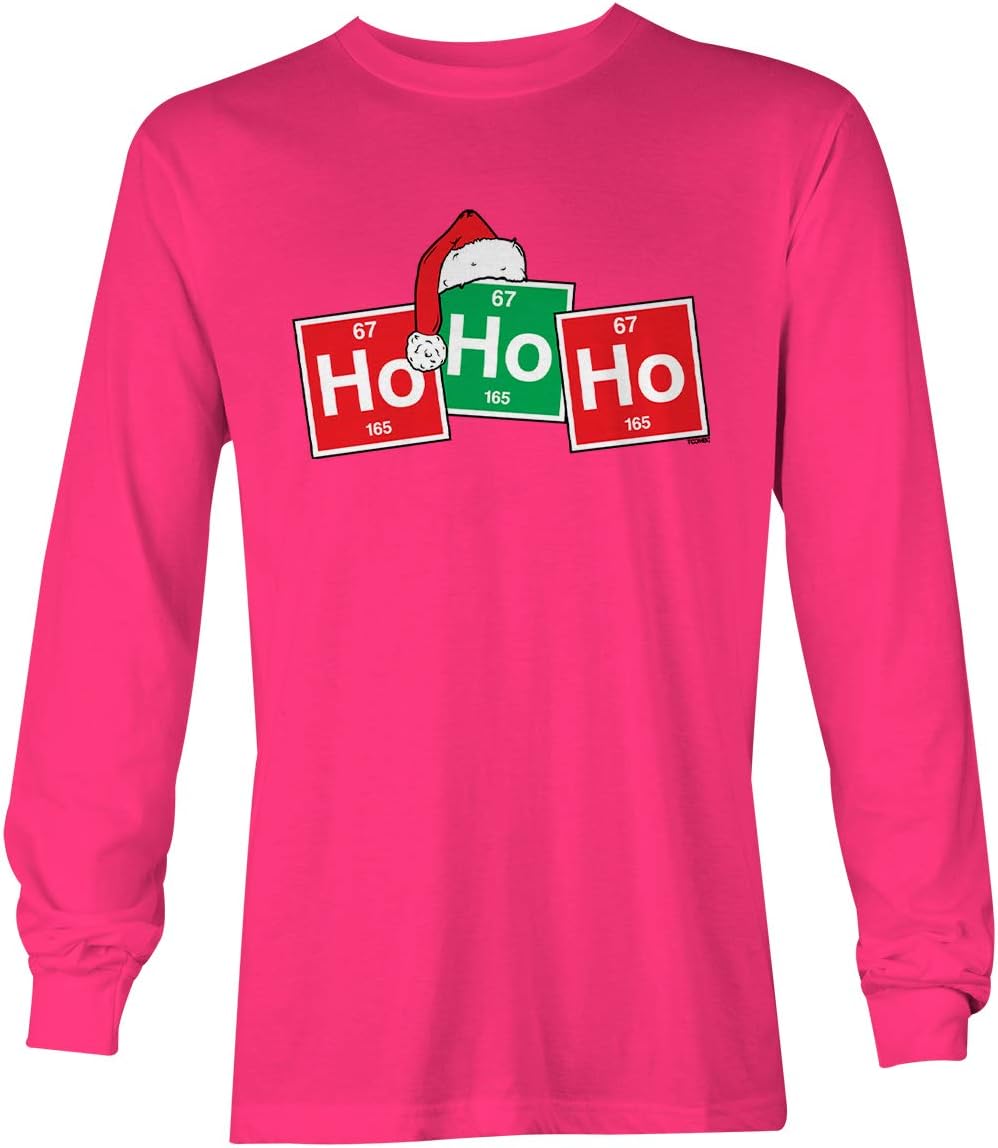 Ho Ho Ho Periodic Table Elements - Christmas Unisex Long Sleeve Shirt
