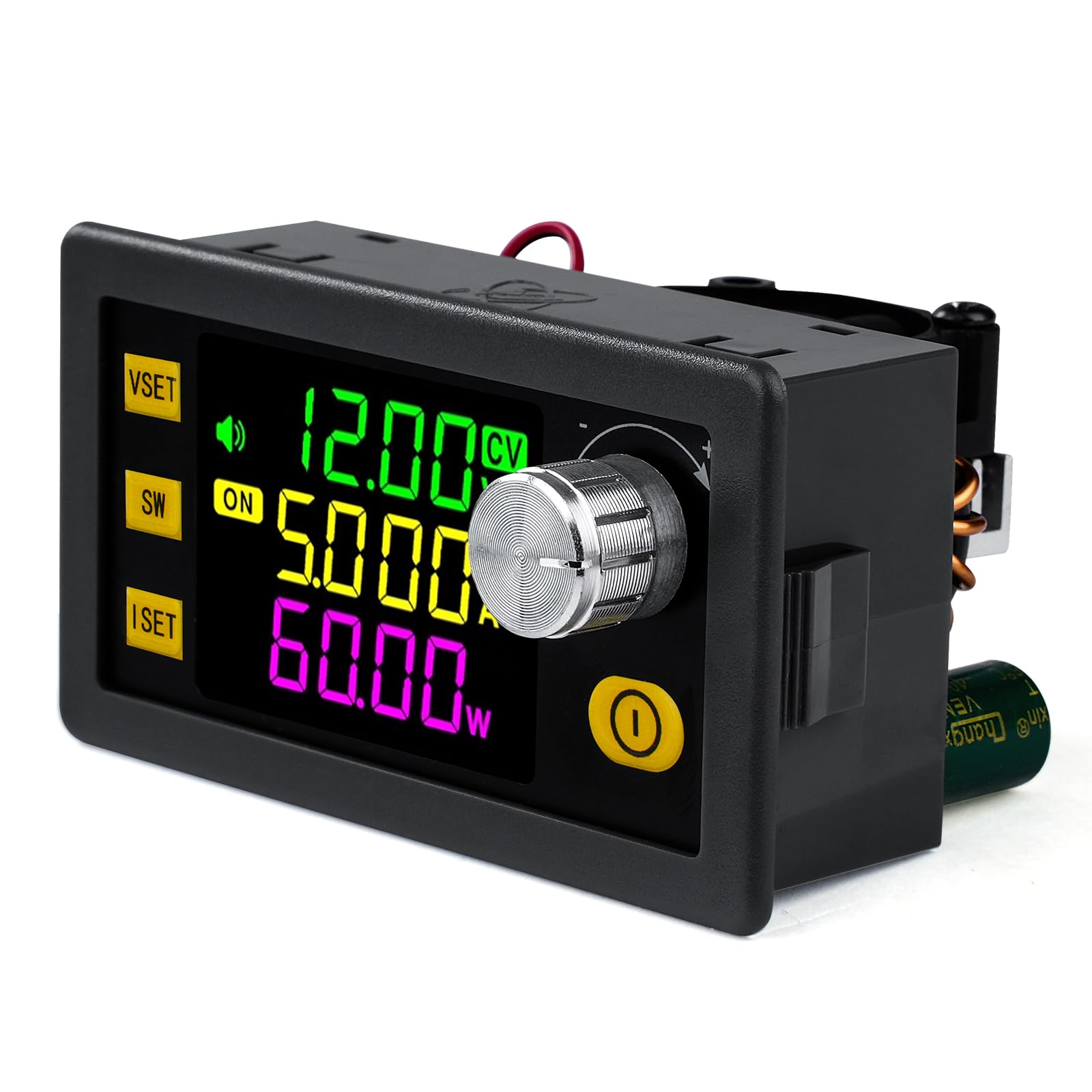 Jadeshay Régulateur de Tension 12V DC 6-36V à DC 0-36V 120W 6A Régulateur réglable Convertisseur DC Convertisseur Abaisseur DC Convertisseur Élévateur Convertisseur de Tension 12V avec écran LCD