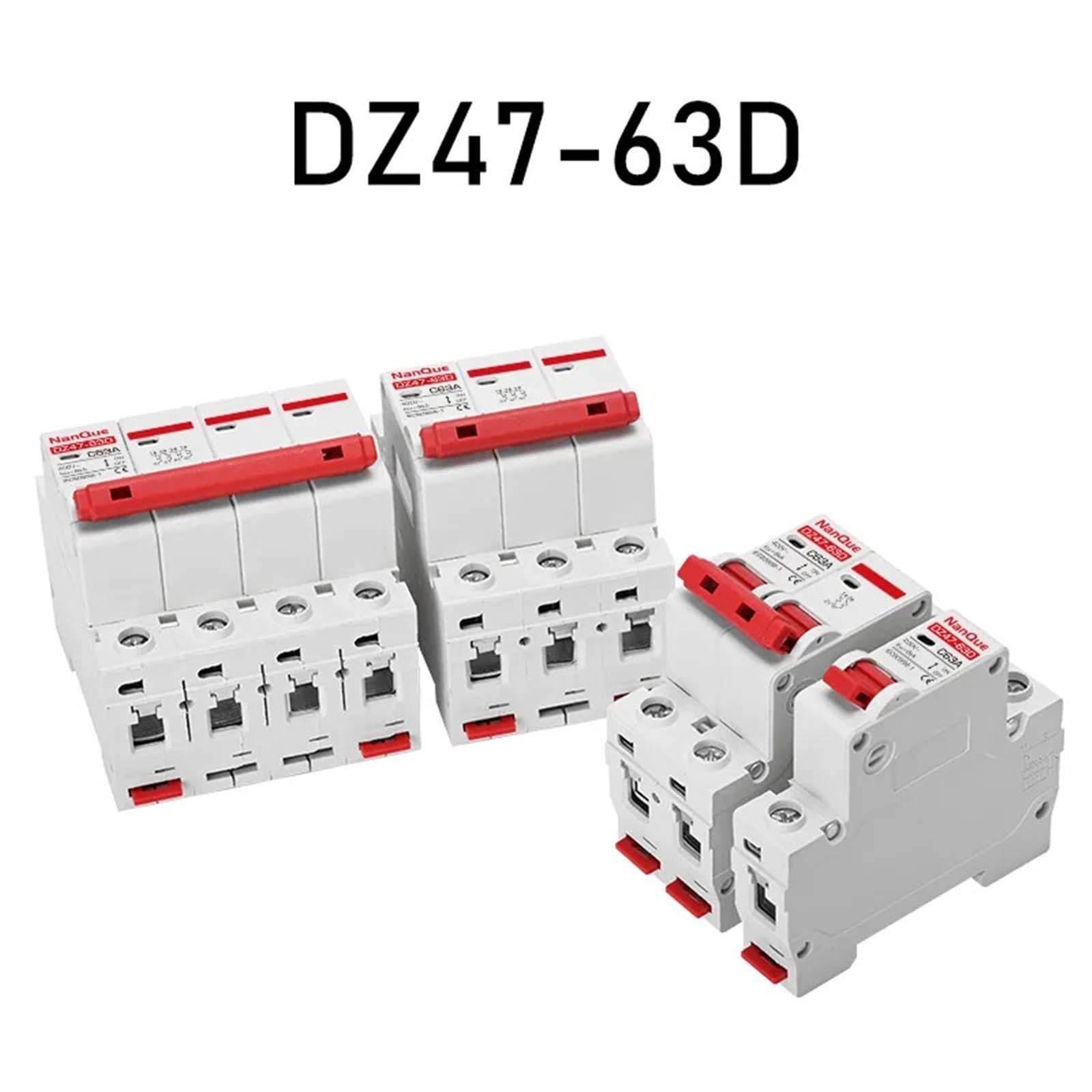 Wyłączniki AC 2P 3P 4-biegunowy 40A/50A/63A/100A/125A MCB ochrona elektryczna do domu wyłącznik główny (3P, 40A)