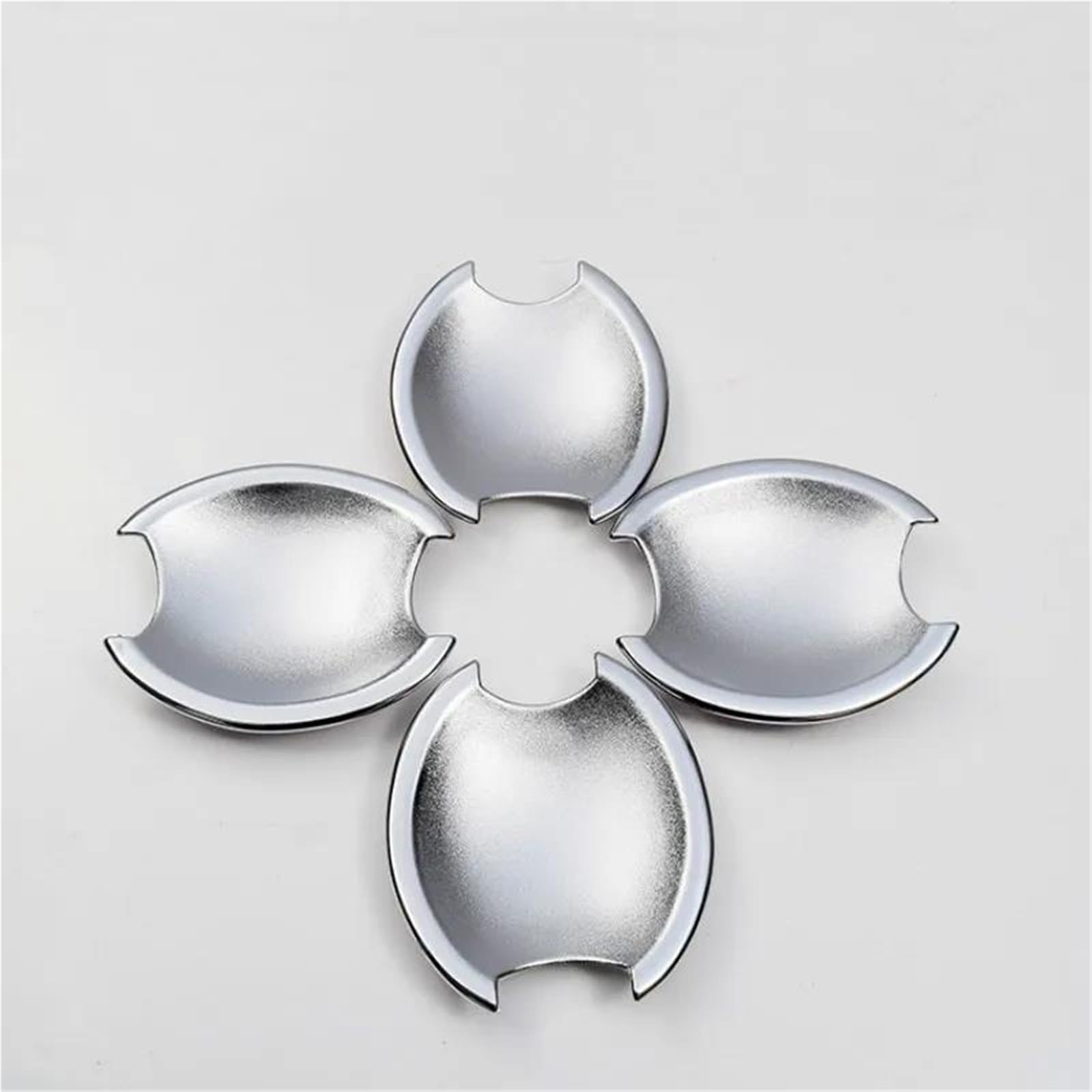 Youzka Silver Bowl Handle Protective For Nissan For Qashqai J10 2007-2013 Glossy Black Chrome Car Door Handle Cover Stickers Styling Accessories(Silver Bowl)