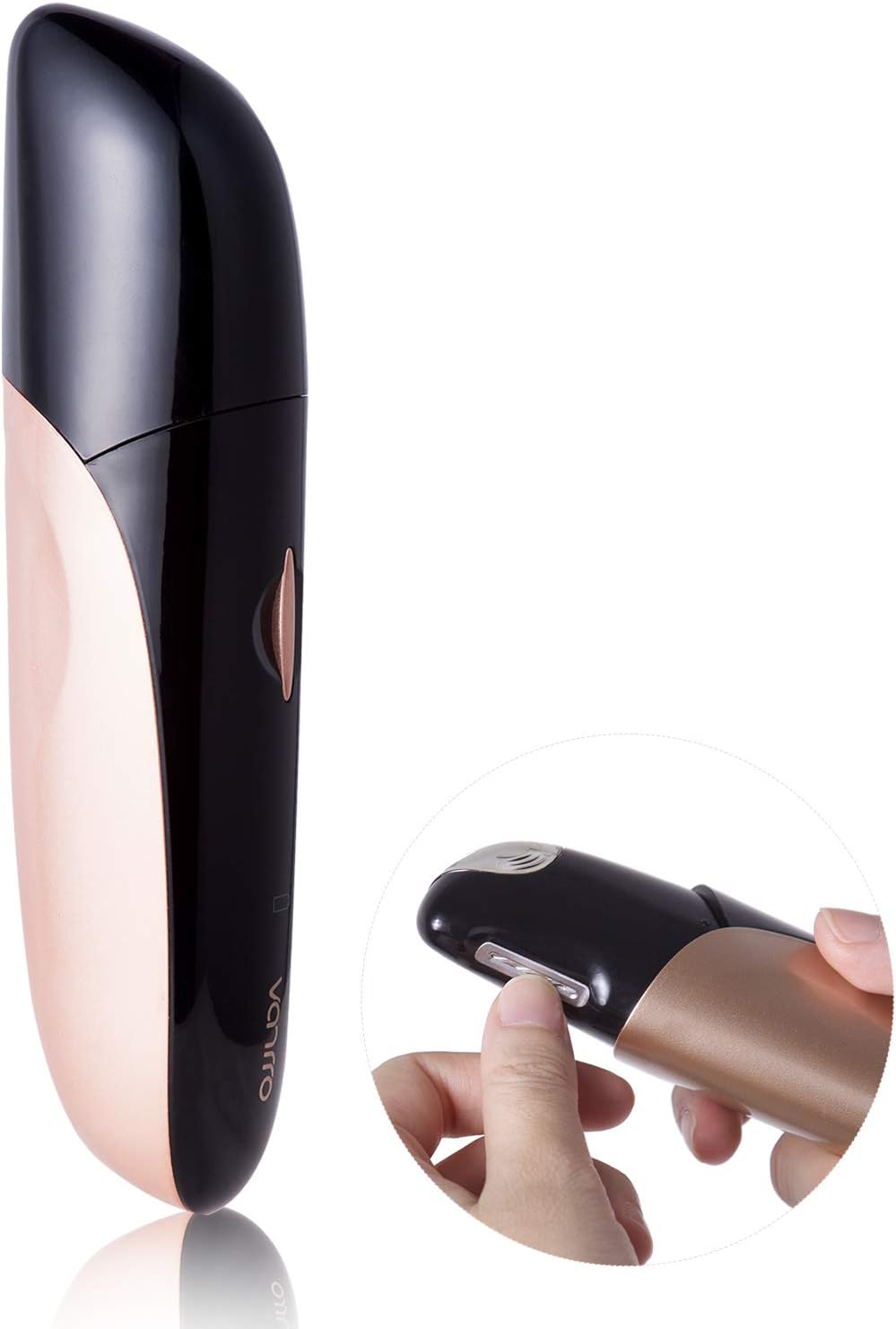Vanrro V1 Electric Nail Clipper USB Rechargeable Nail Trimmer with Innovative Blades, Efficient/No Noise/Easy/Safe Manicure Tools (Magic Black)