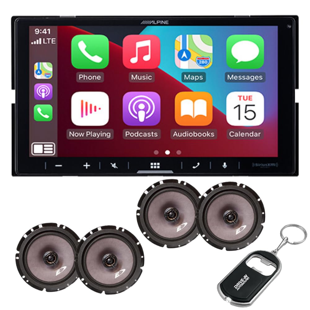 Alpine ILX-W670 7" Shallow-Chassis Digital Multimedia Receiver with 2 Pack SXE-1726S 6.5" 2-Way Coaxial Speakers