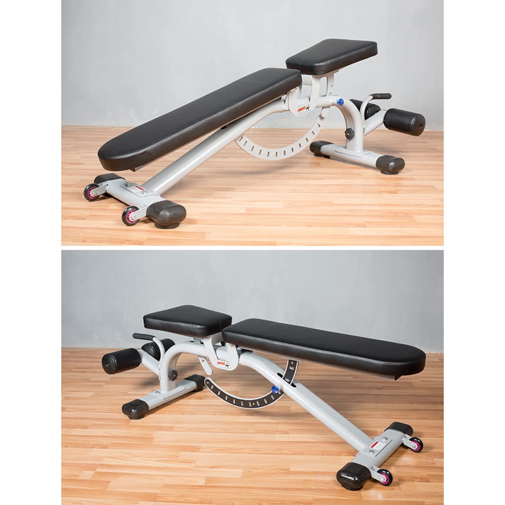 Chaise de Fitness Professionnelle réglable Banc de Presse Multifonctionnel pour la Maison et Le Commerce Banc de Musculation pour abdominaux et abdominaux