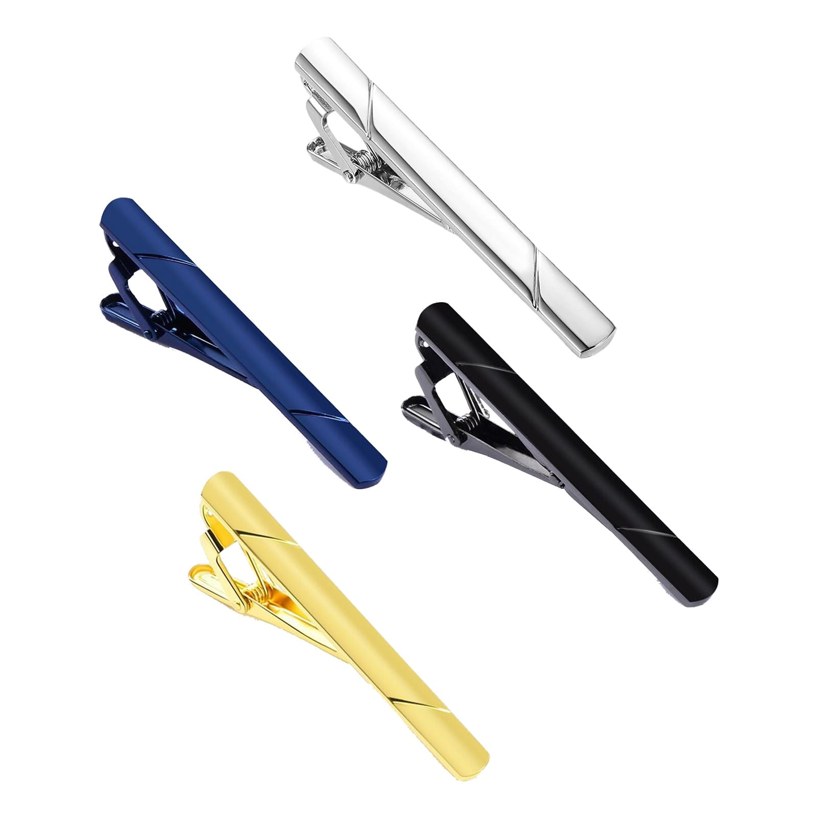 Fermacravatte Uomo - 2 Pezzi In Rame - Design Sottile E Classico