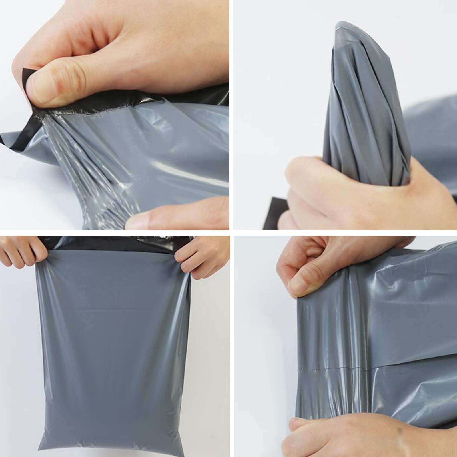 NOVAGO-(Lot de 500) Petits Sacs d'expédition plastique 17 x 30 cm Sachets Enveloppes pochettes plastiques résistant ultra léger